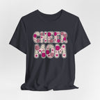 Cheer Mom Smiley Face T-Shirt