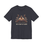 We Stunt at Dawn-Pyramid T-Shirt