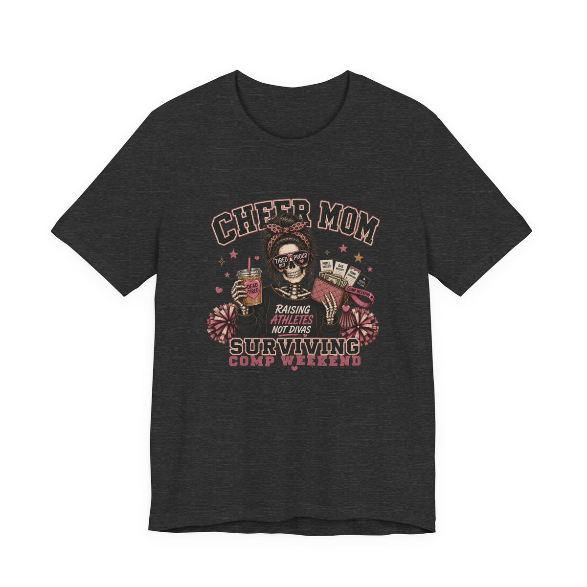 Cheer Mom Skeleton T-Shirt