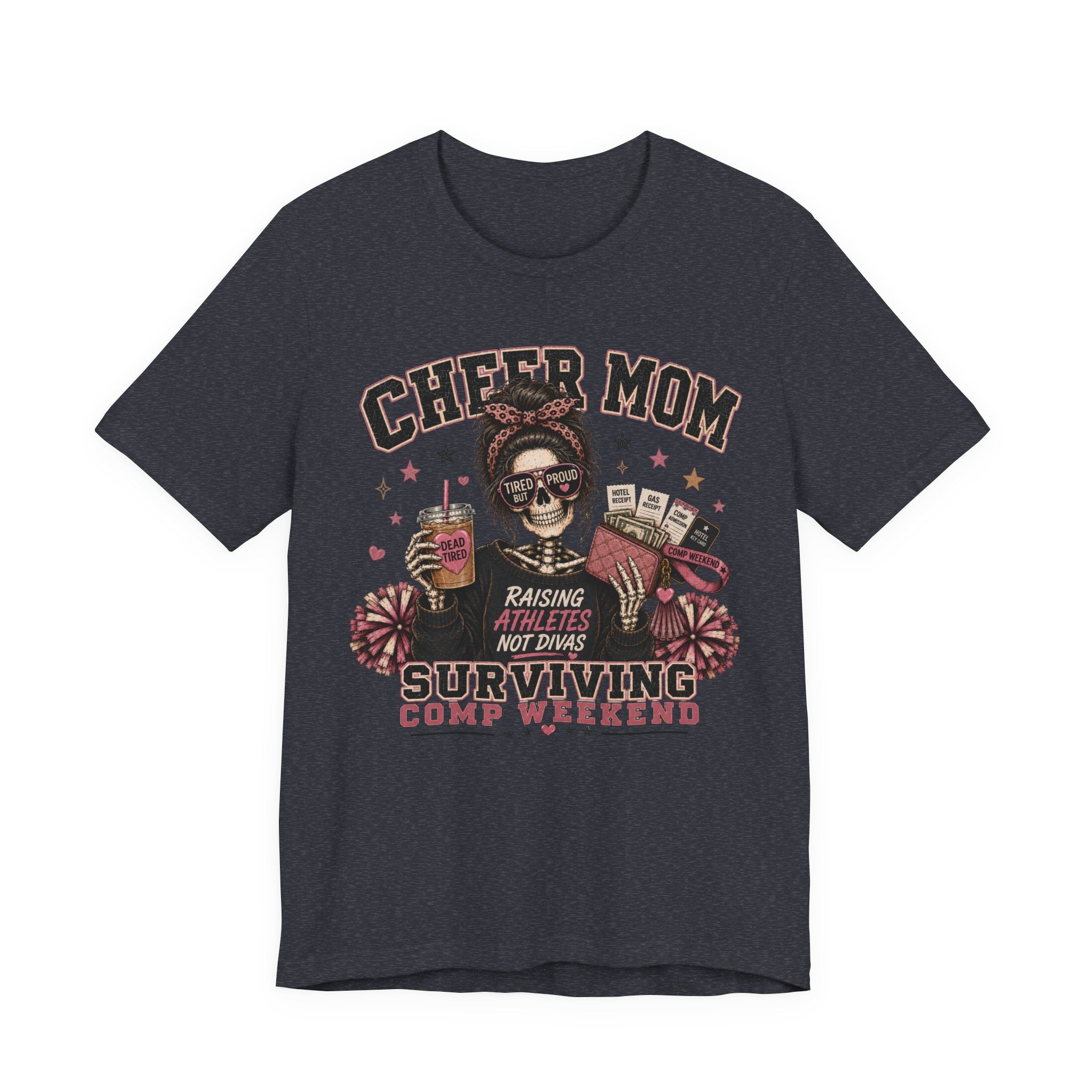 Cheer Mom Skeleton T-Shirt