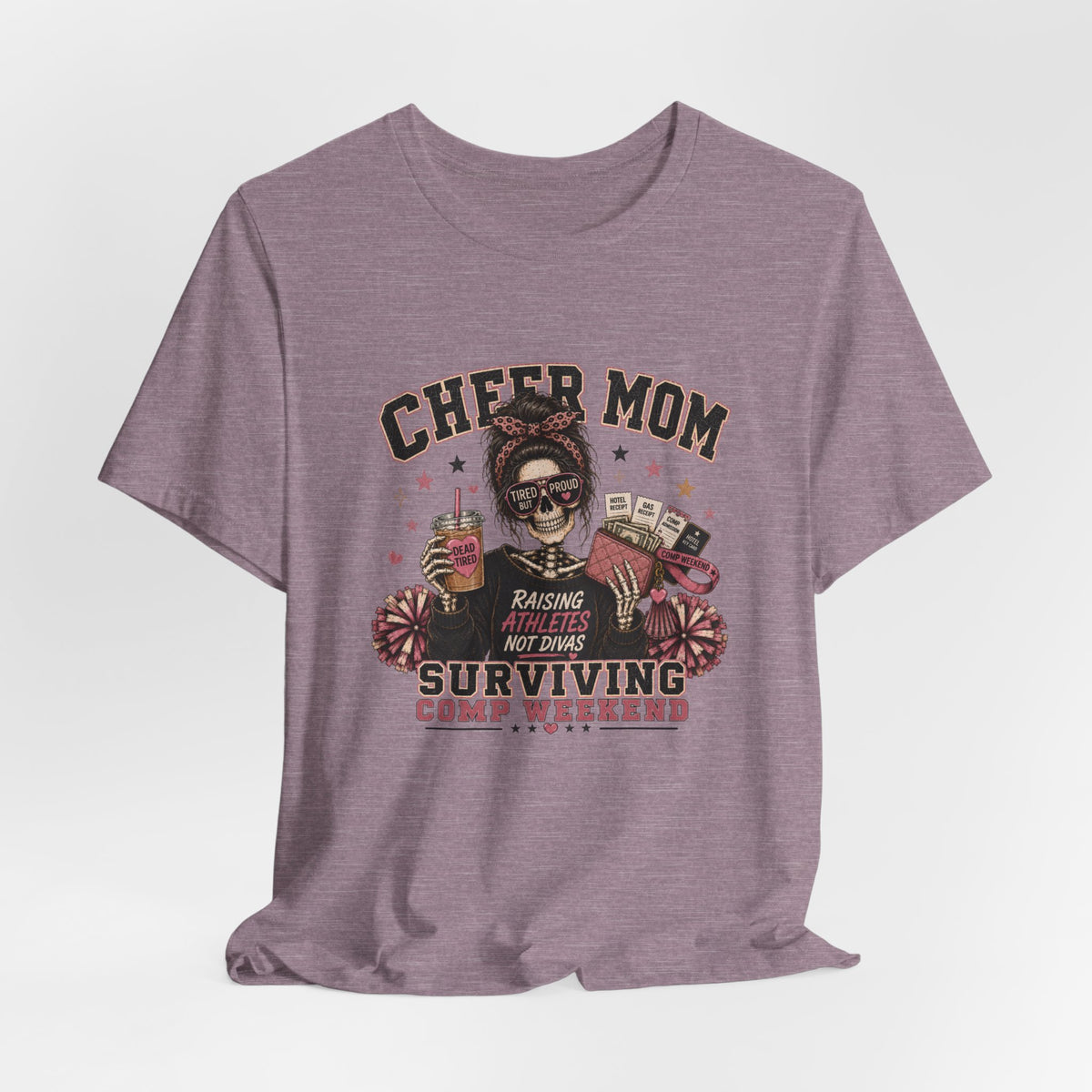 Cheer Mom Skeleton T-Shirt