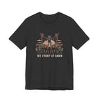 We Stunt at Dawn-Pyramid T-Shirt
