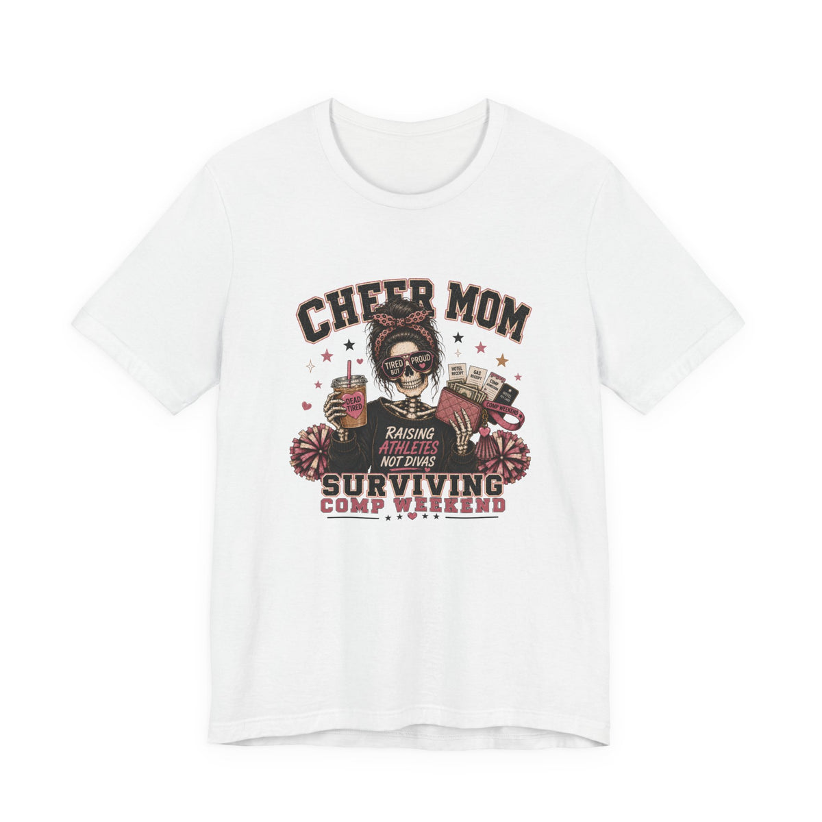 Cheer Mom Skeleton T-Shirt