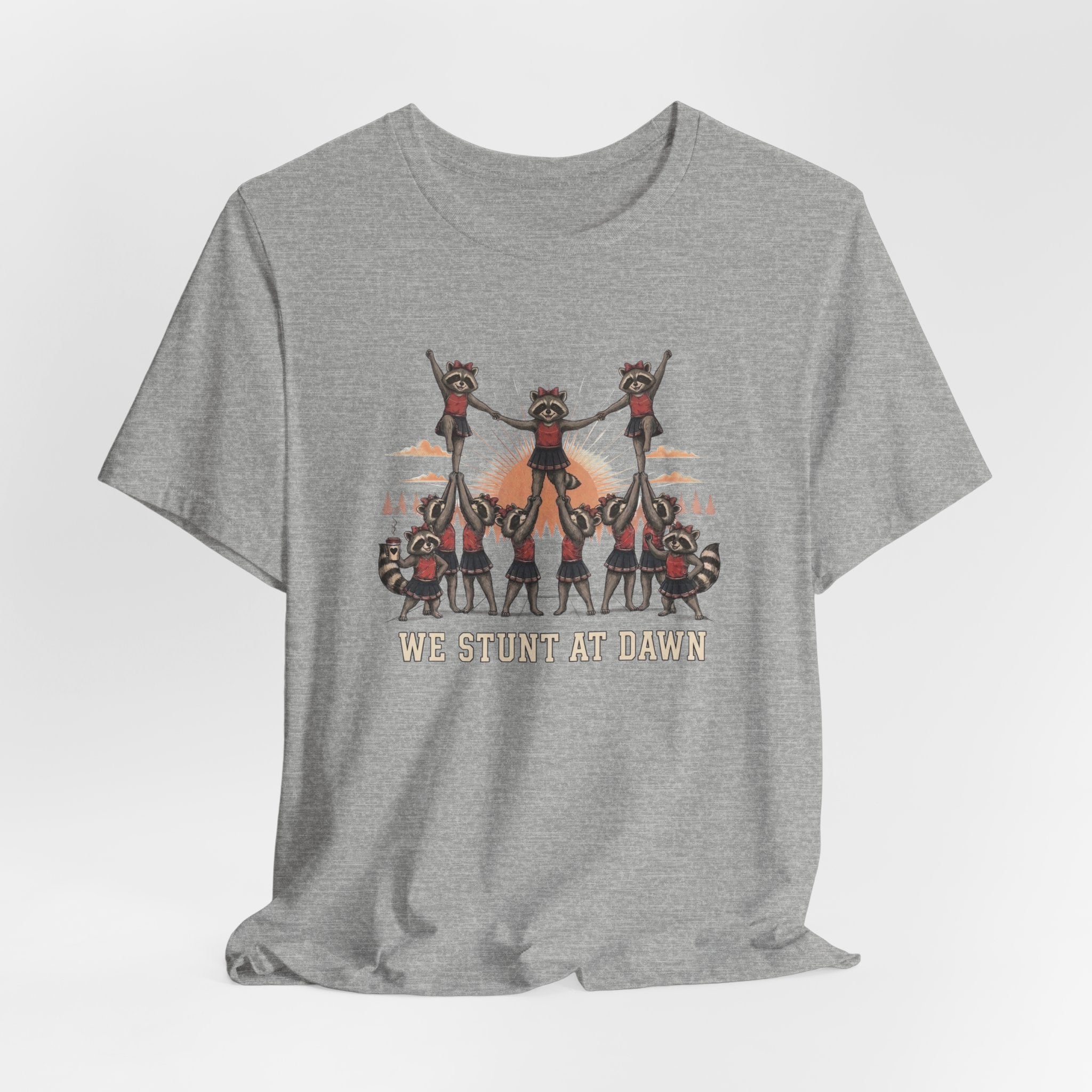 We Stunt at Dawn-Pyramid T-Shirt