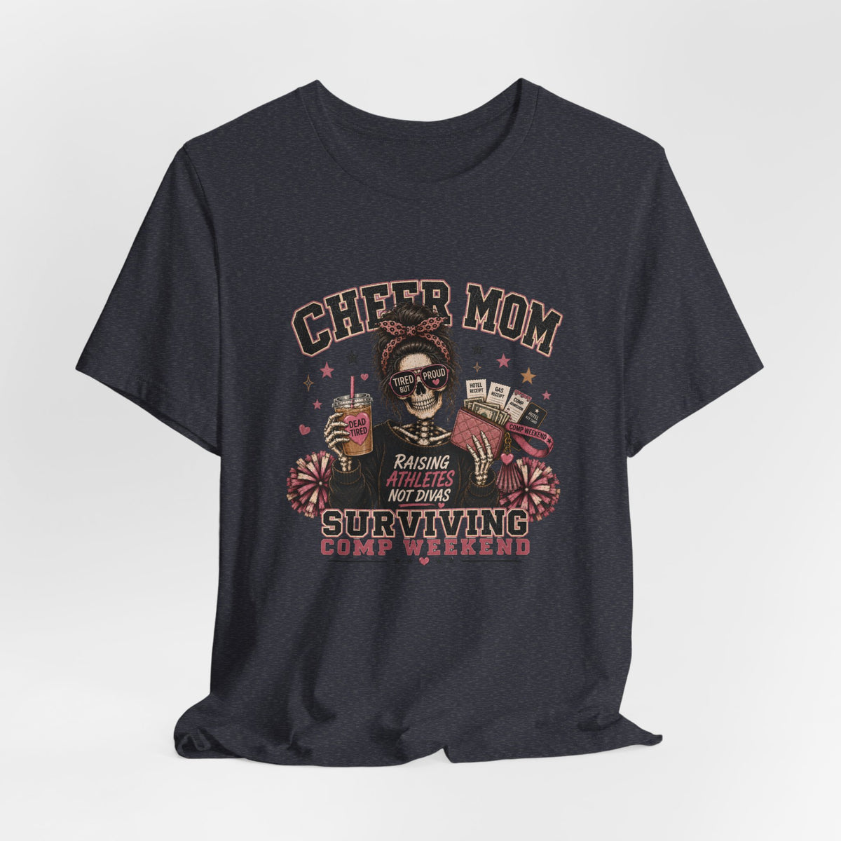 Cheer Mom Skeleton T-Shirt