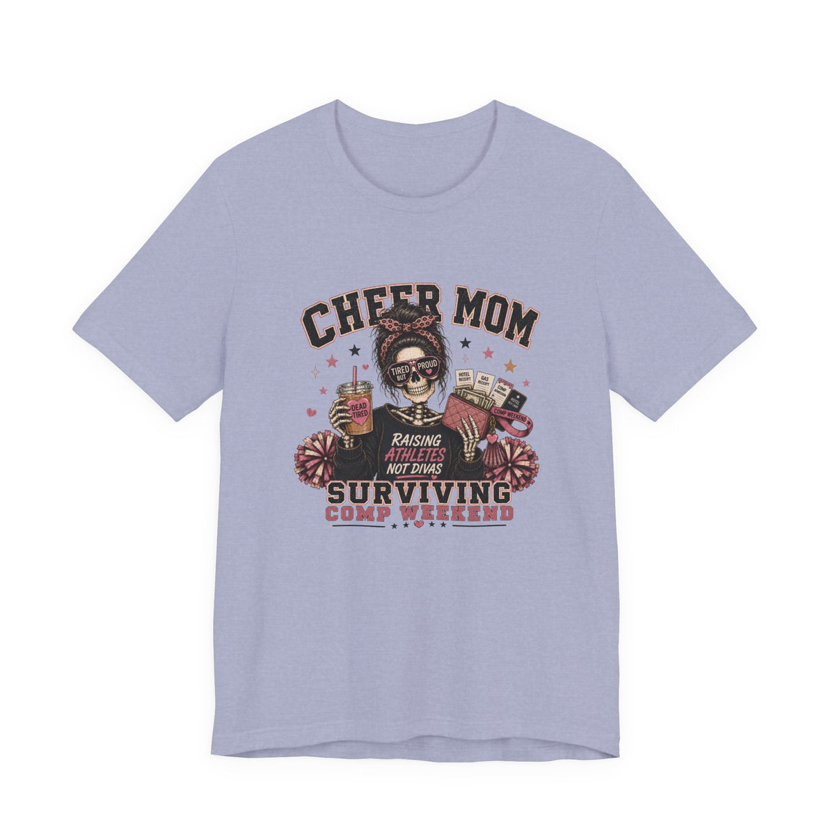 Cheer Mom Skeleton T-Shirt