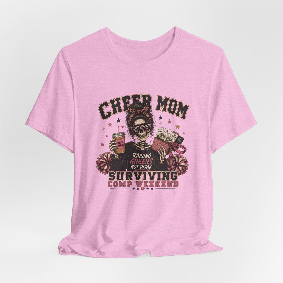 Cheer Mom Skeleton T-Shirt