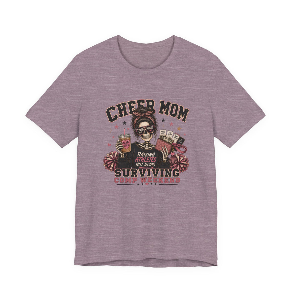 Cheer Mom Skeleton T-Shirt
