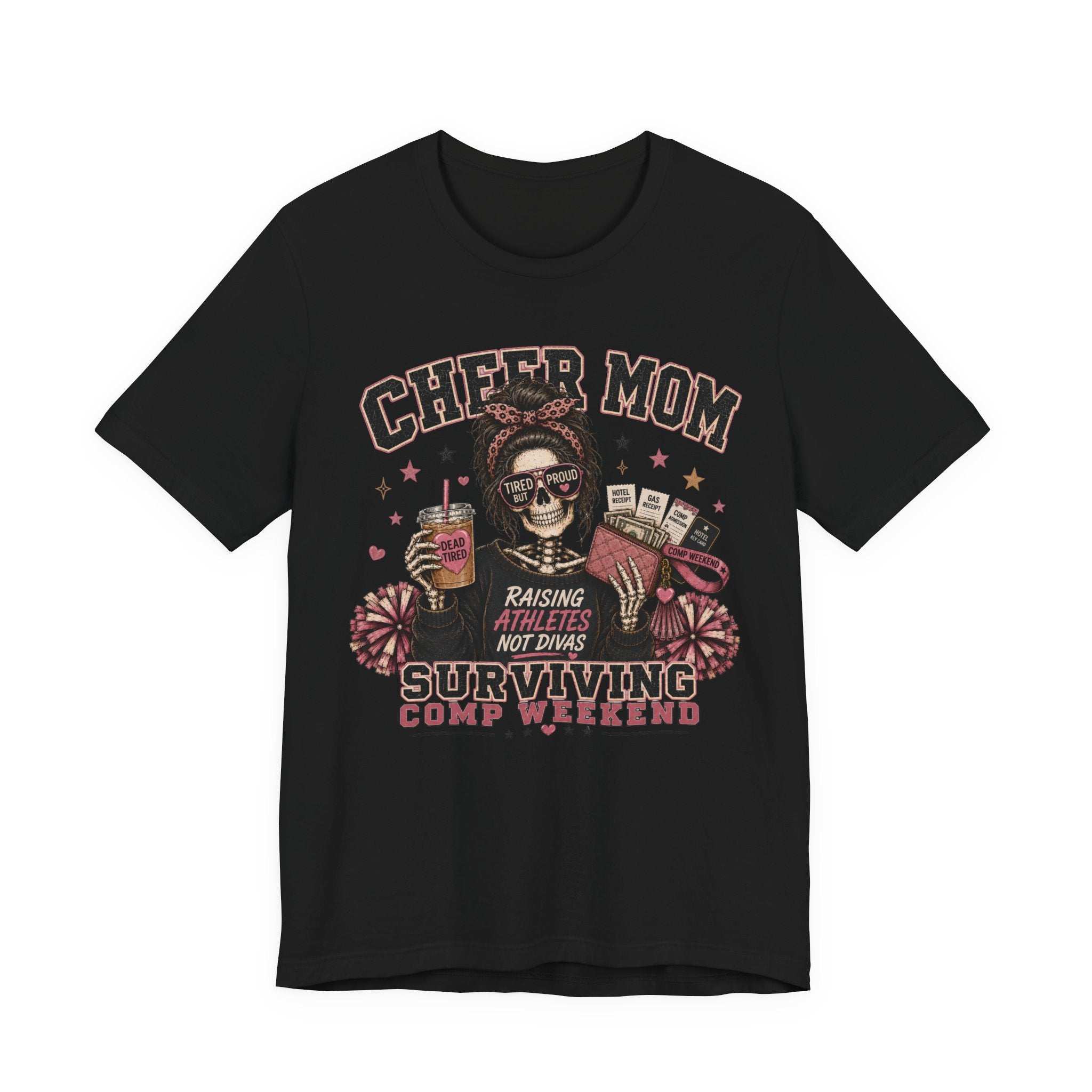 Cheer Mom Skeleton T-Shirt