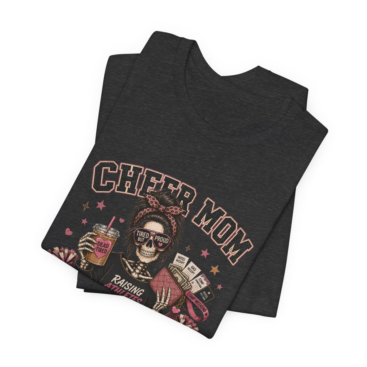 Cheer Mom Skeleton T-Shirt