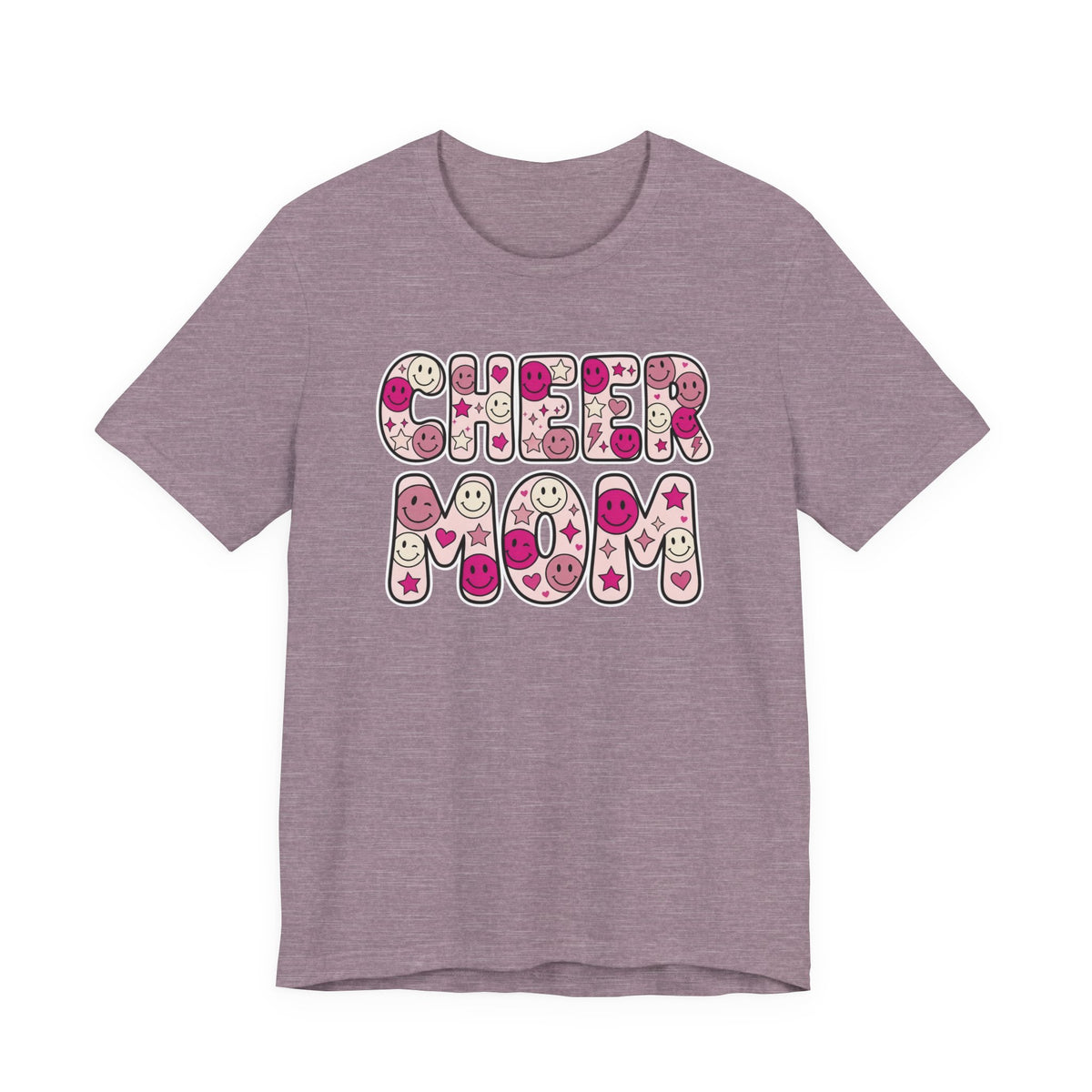 Cheer Mom Smiley Face T-Shirt