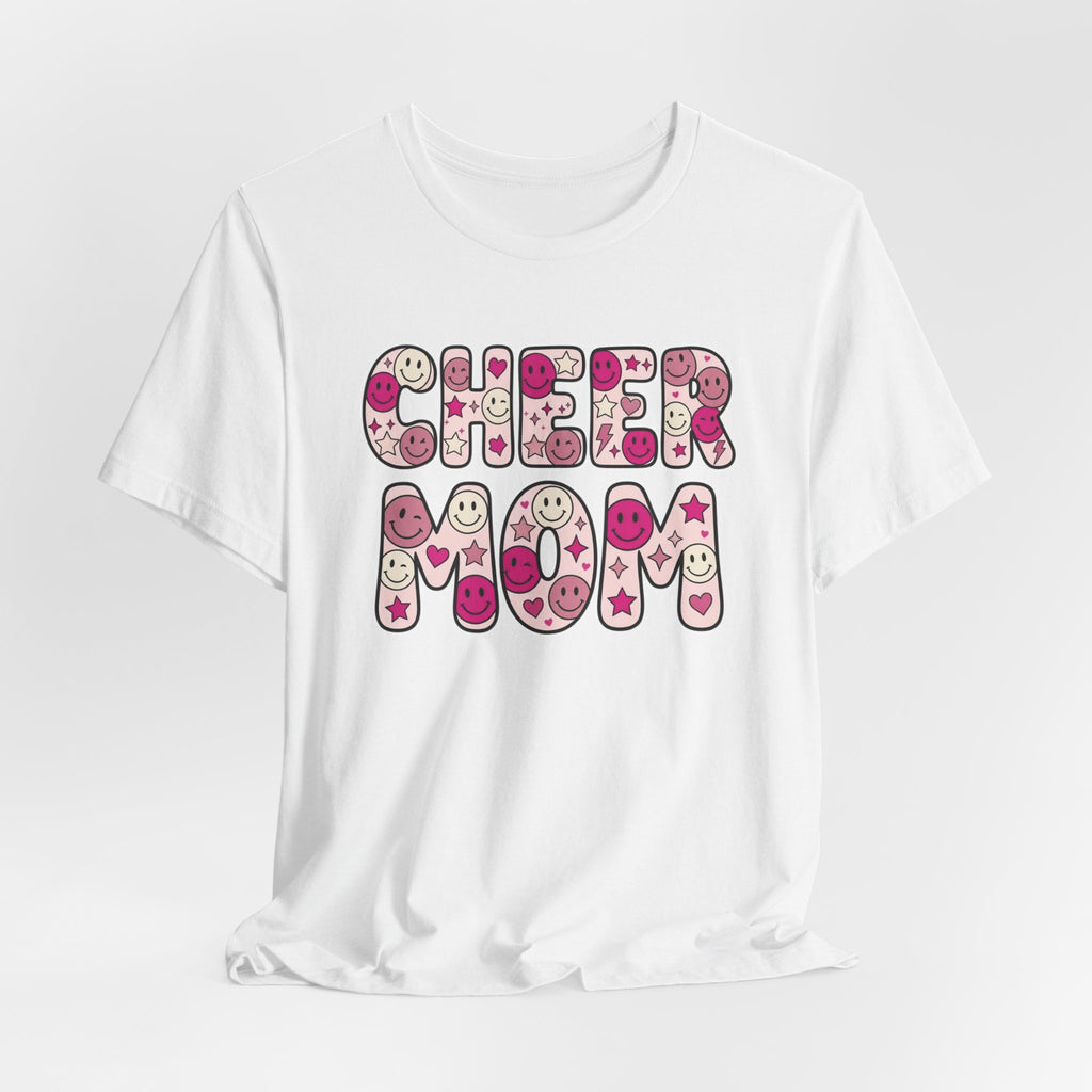 Cheer Mom Smiley Face T-Shirt