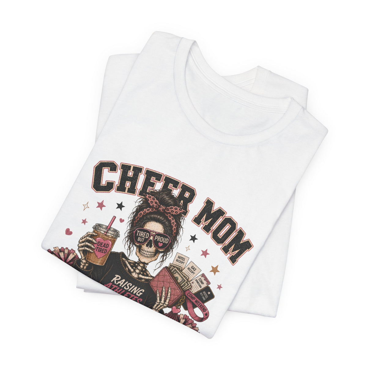 Cheer Mom Skeleton T-Shirt