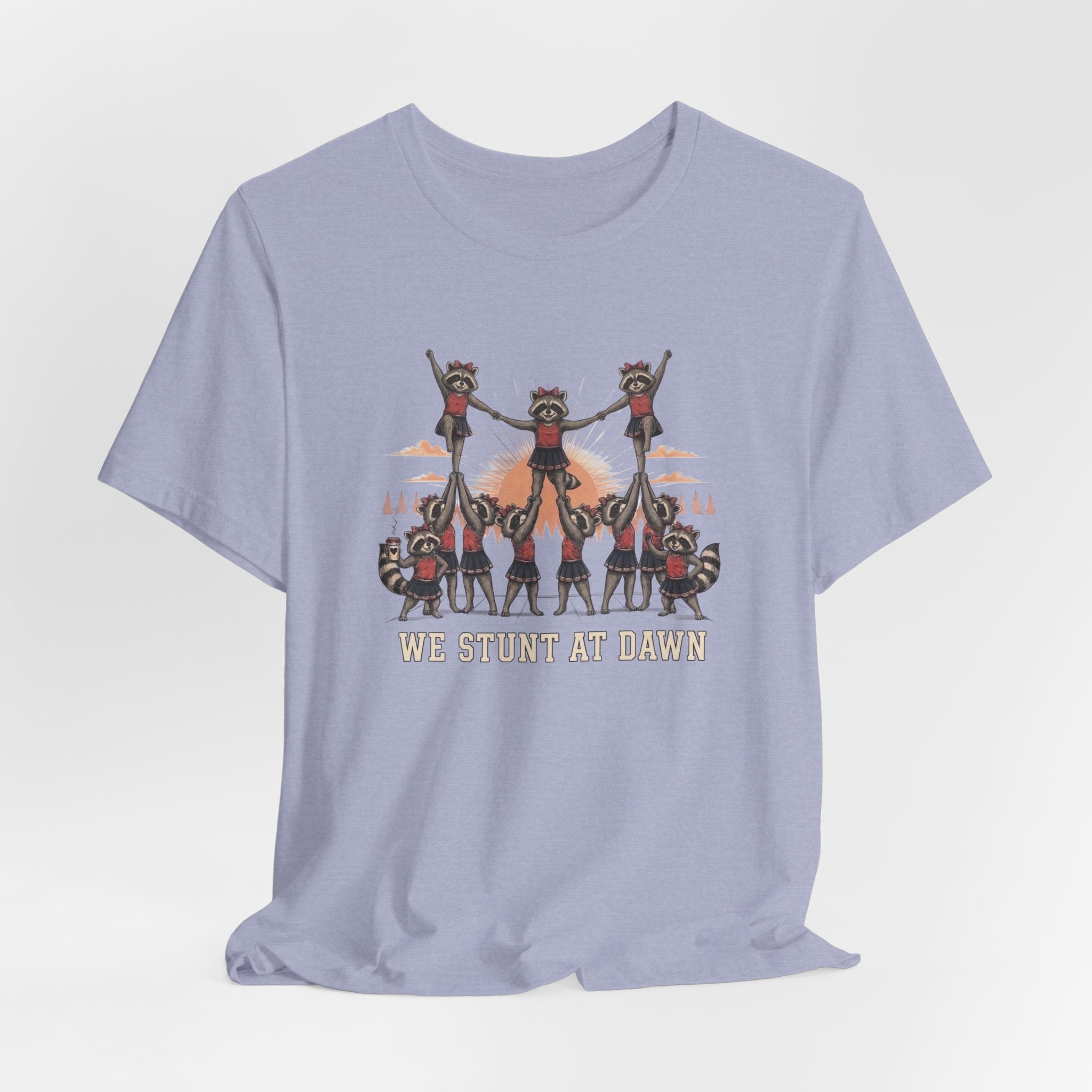 We Stunt at Dawn-Pyramid T-Shirt