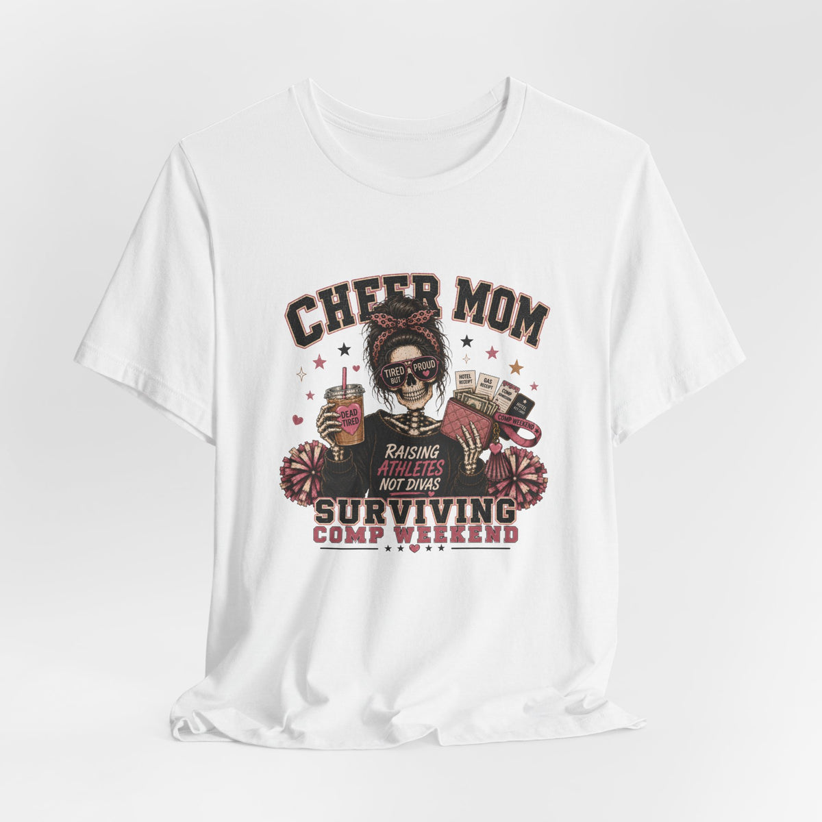 Cheer Mom Skeleton T-Shirt