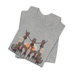 We Stunt at Dawn-Pyramid T-Shirt