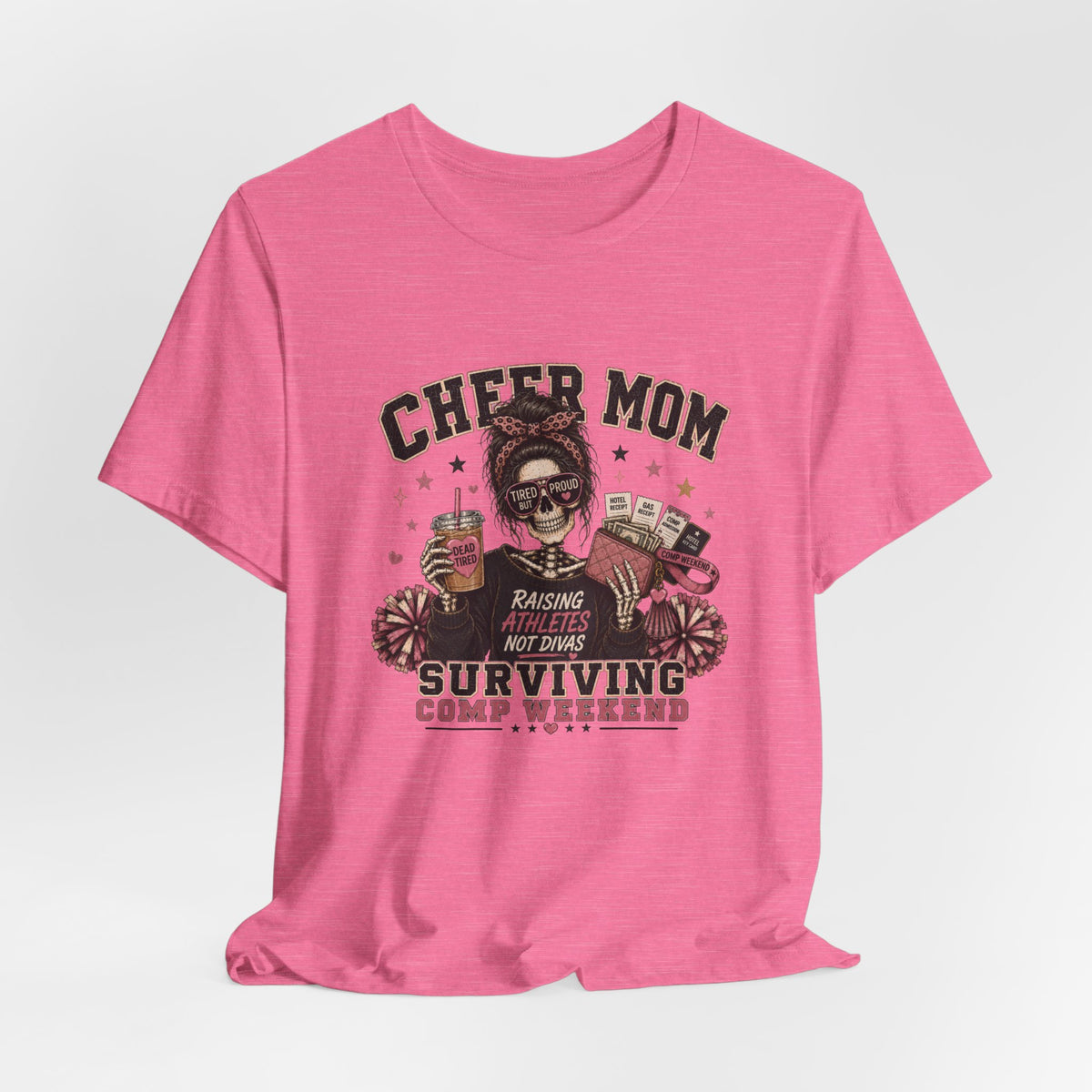 Cheer Mom Skeleton T-Shirt