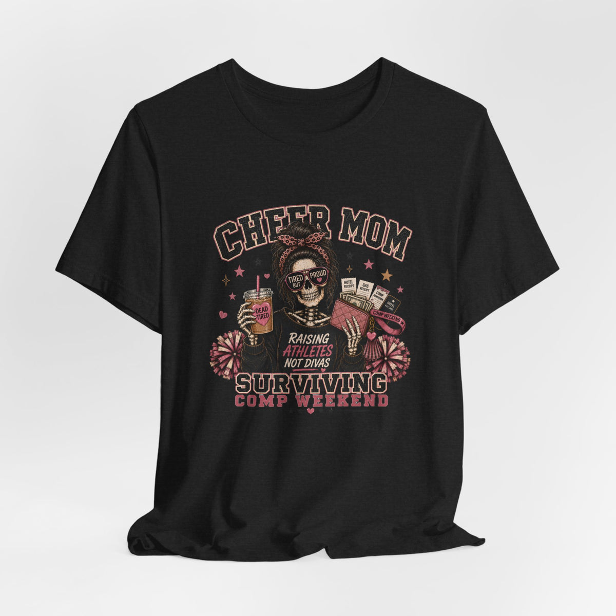Cheer Mom Skeleton T-Shirt