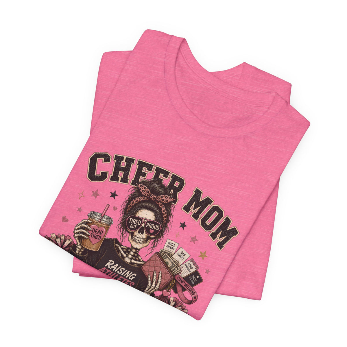 Cheer Mom Skeleton T-Shirt