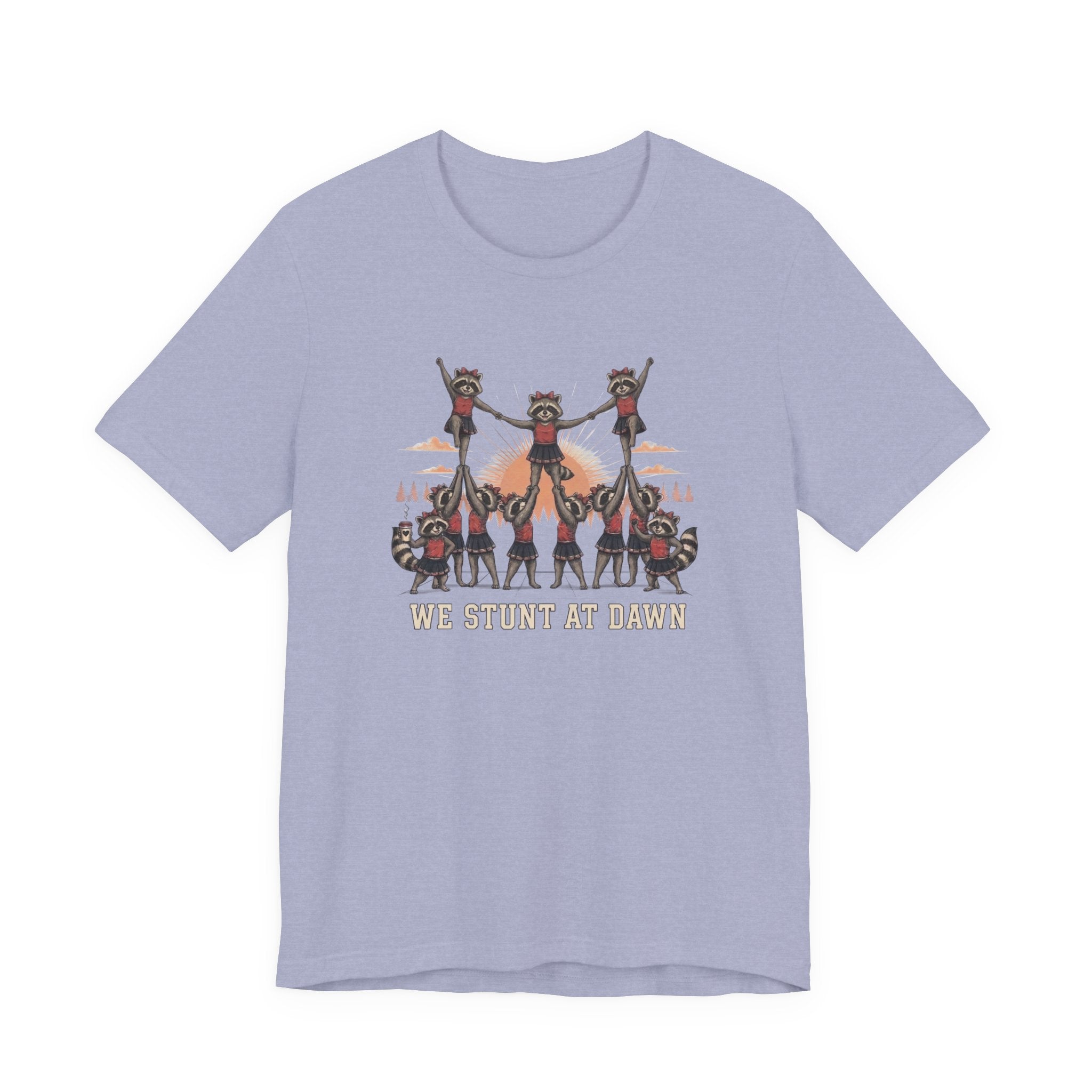 We Stunt at Dawn-Pyramid T-Shirt