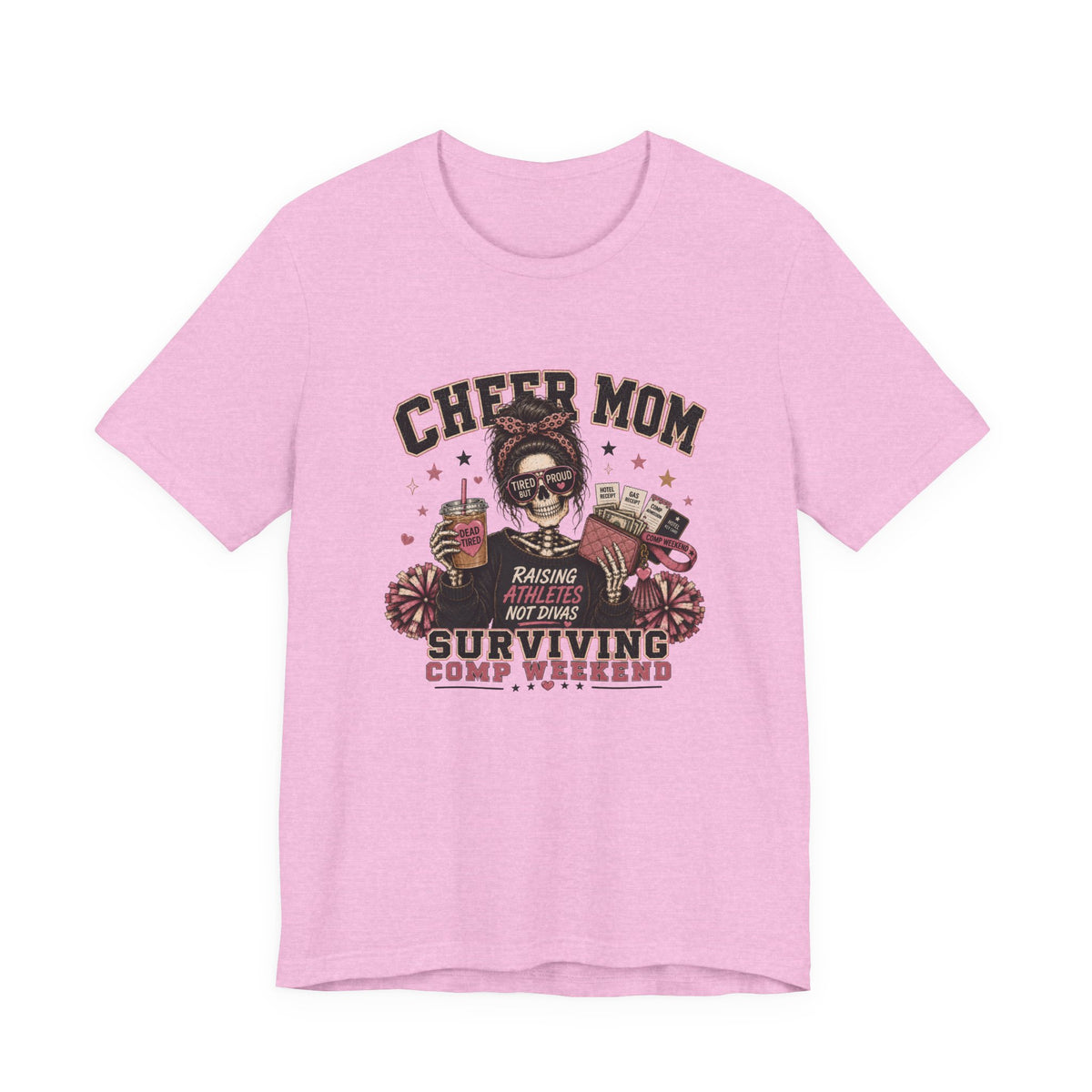 Cheer Mom Skeleton T-Shirt