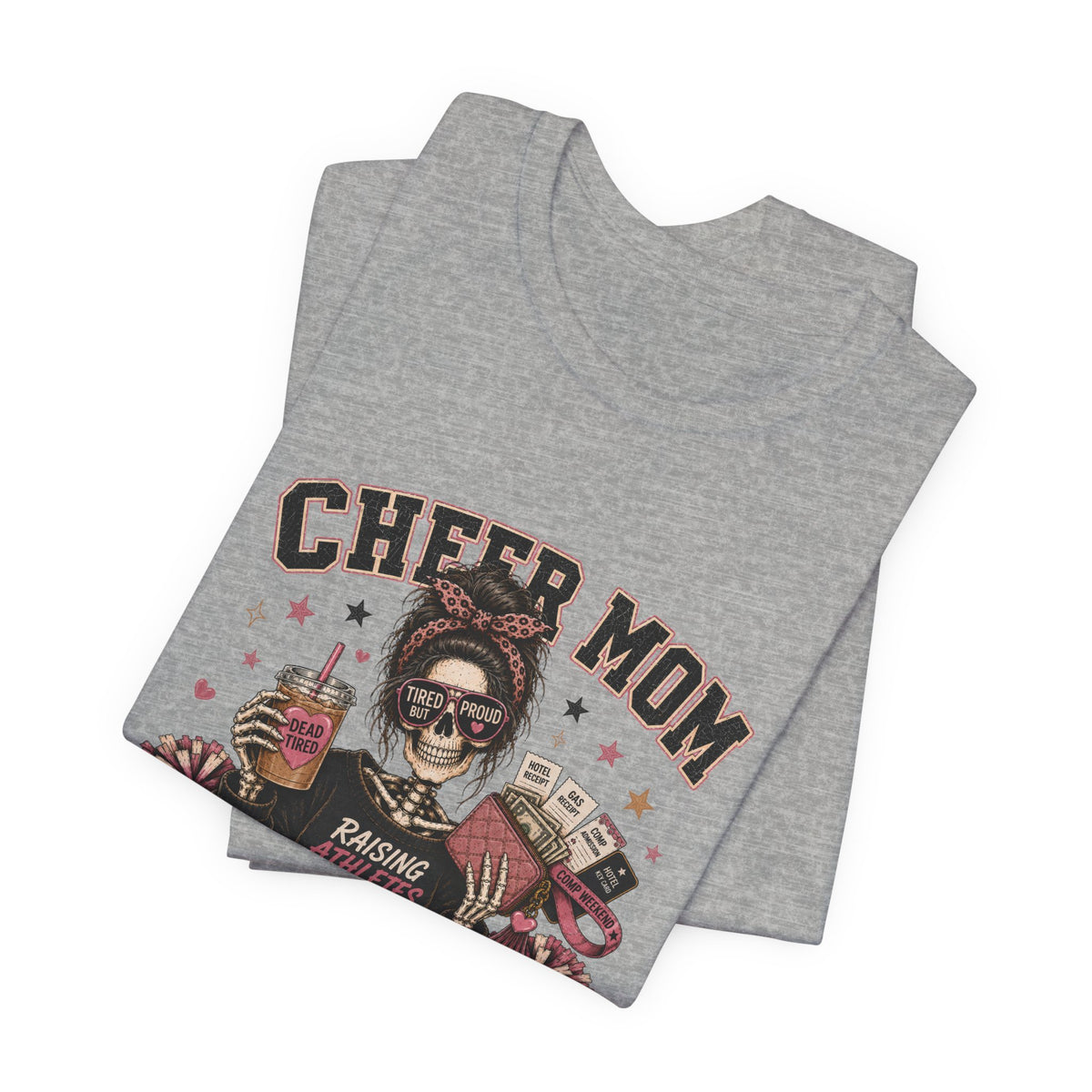 Cheer Mom Skeleton T-Shirt