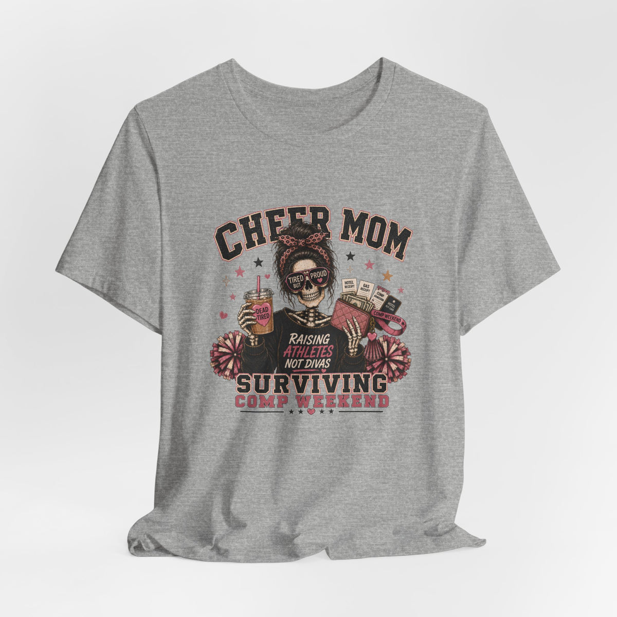 Cheer Mom Skeleton T-Shirt
