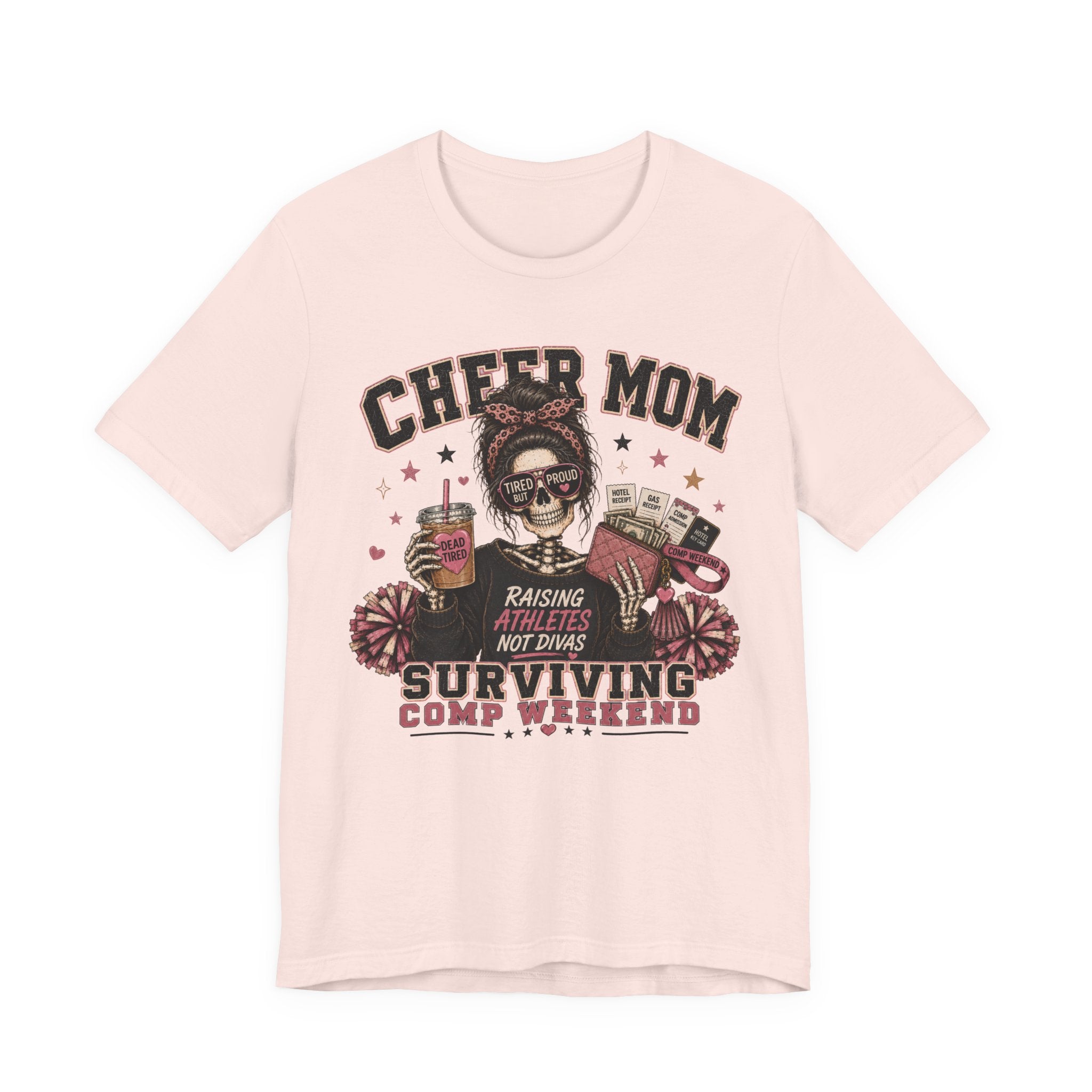 Cheer Mom Skeleton T-Shirt