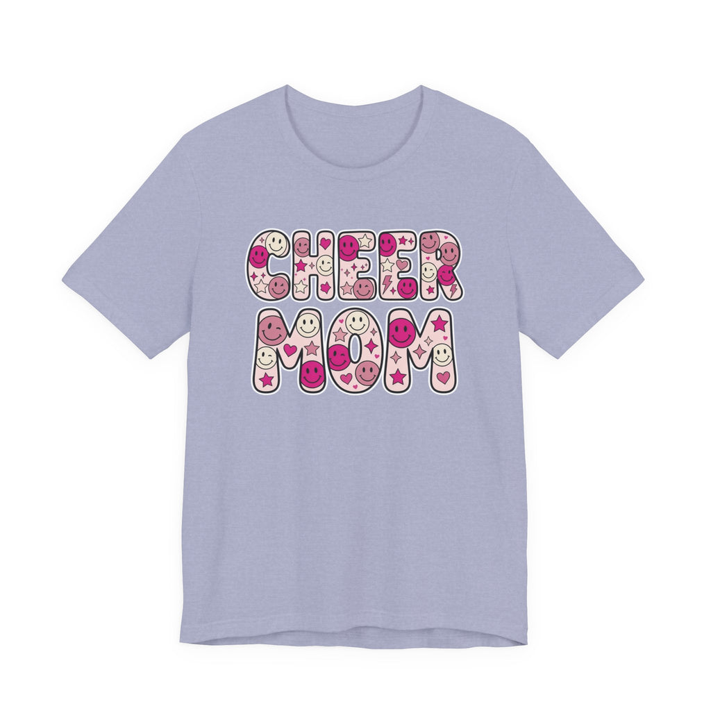 Cheer Mom Smiley Face T-Shirt