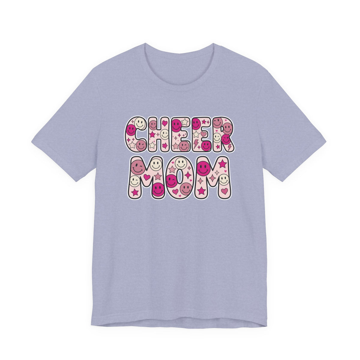 Cheer Mom Smiley Face T-Shirt