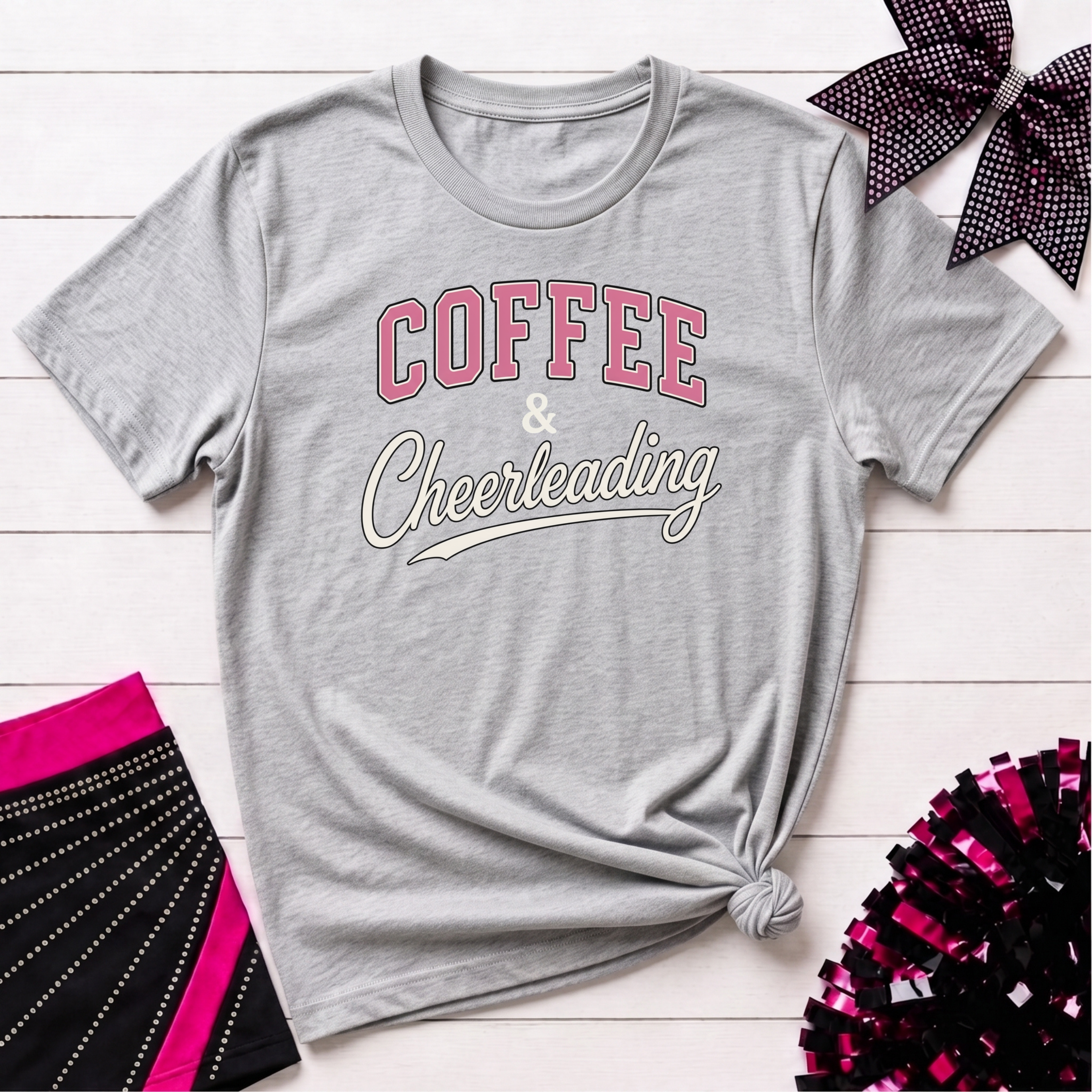Coffee & Cheerleading T-Shirt