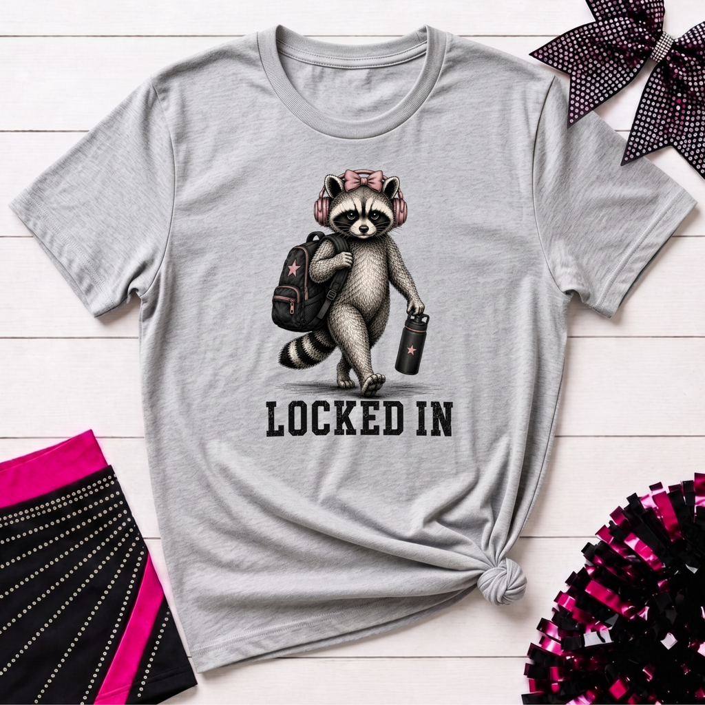 Locked In Raccoon T-Shirt