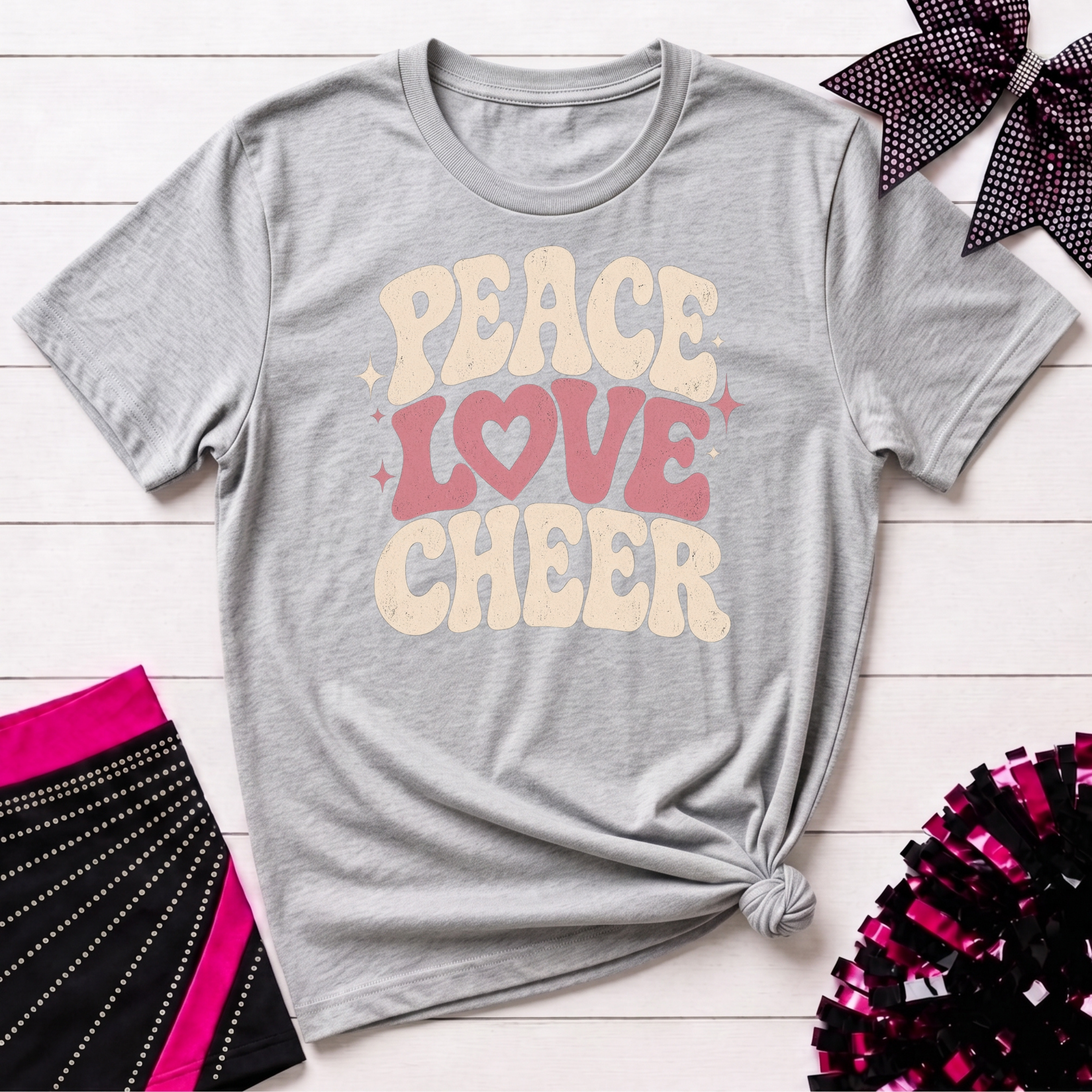 Peace Love Cheer T-Shirt