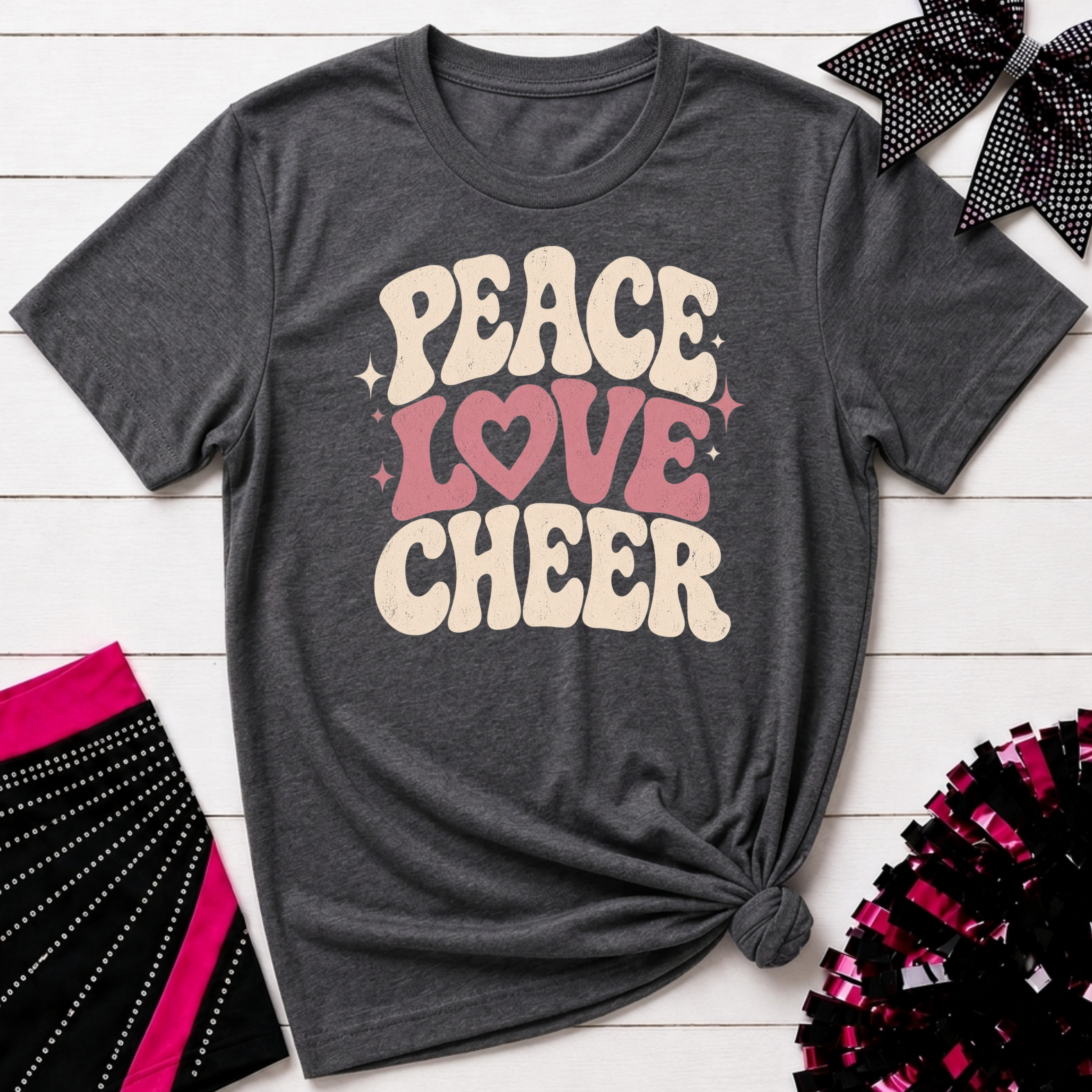 Peace Love Cheer T-Shirt