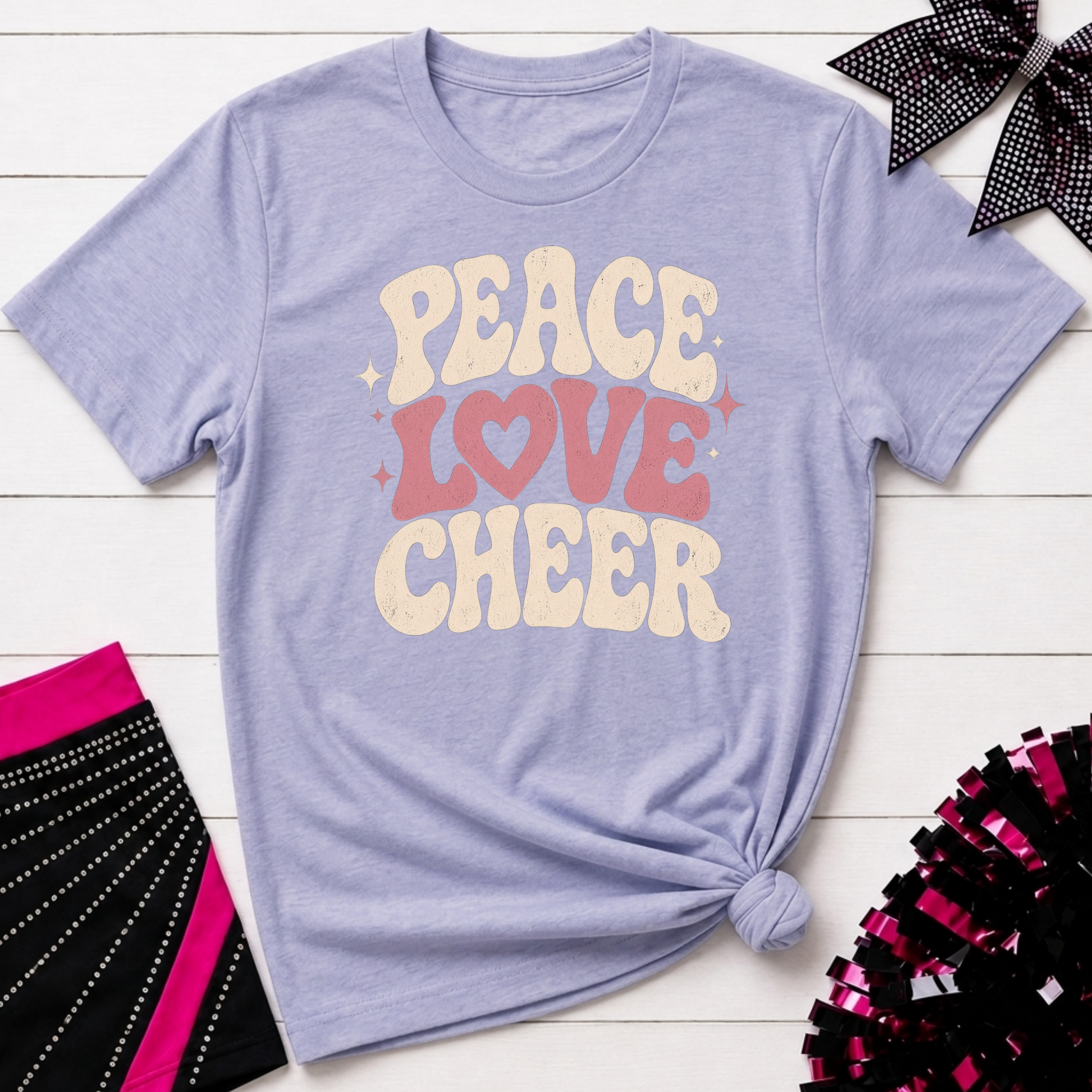 Peace Love Cheer T-Shirt