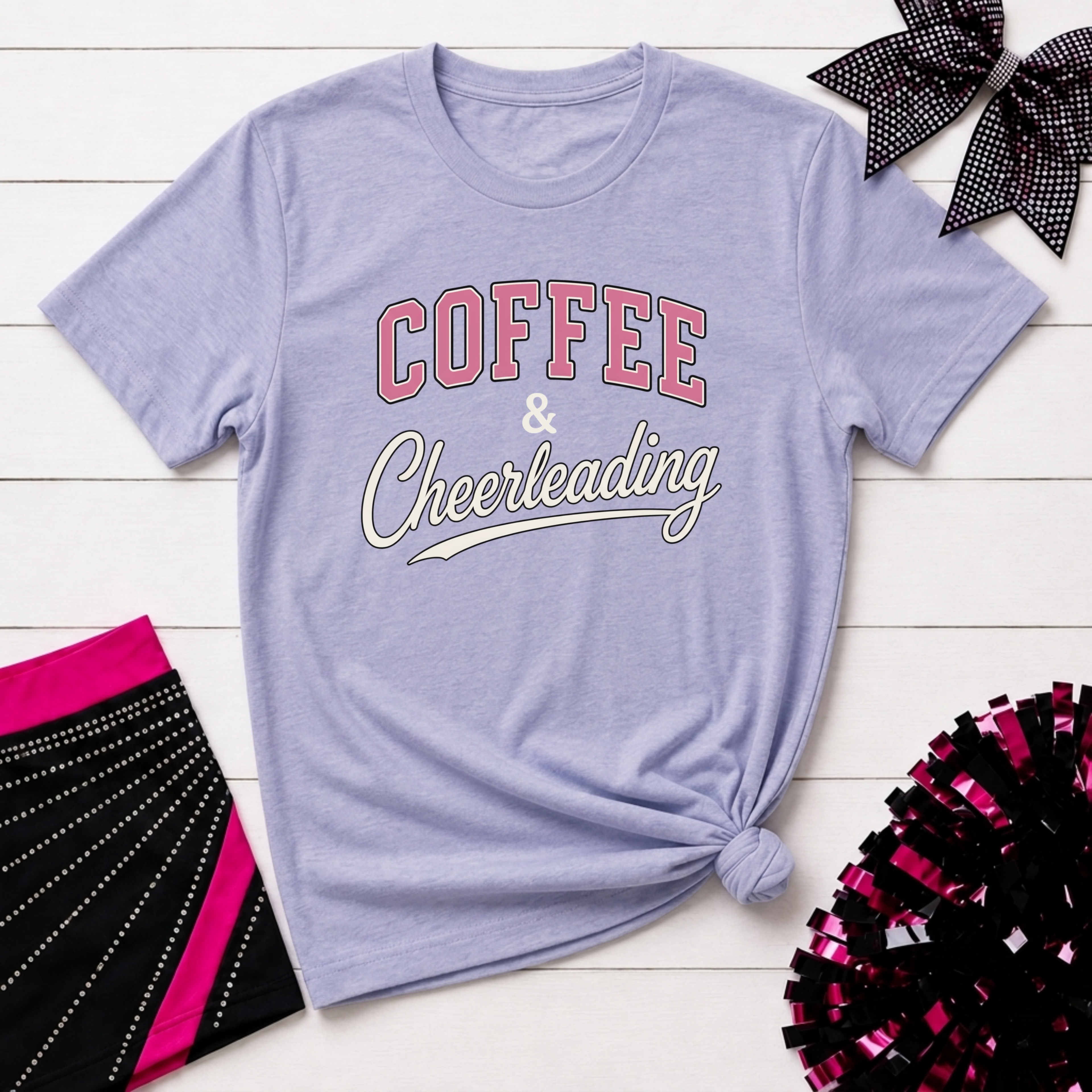 Coffee & Cheerleading T-Shirt