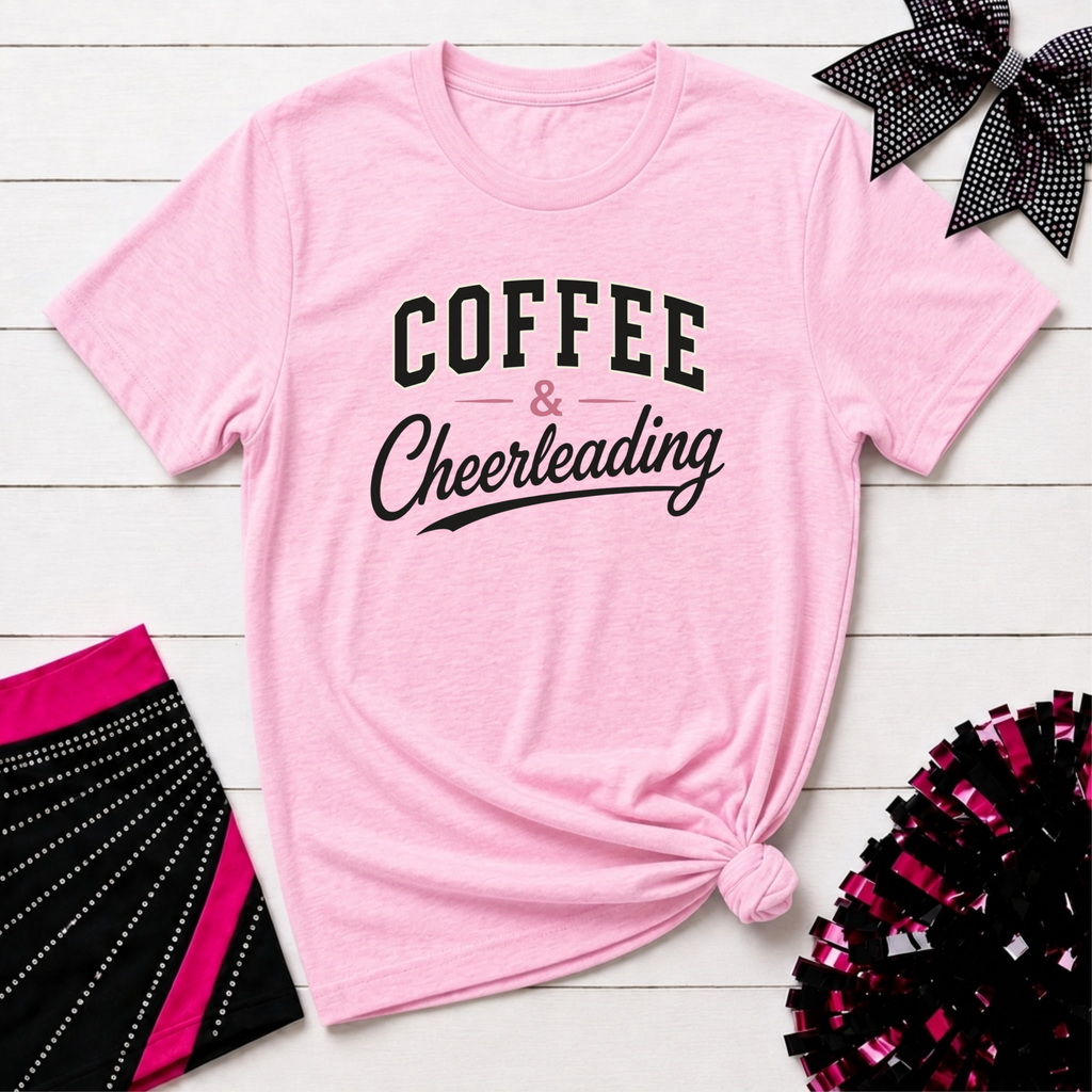 Coffee & Cheerleading T-Shirt