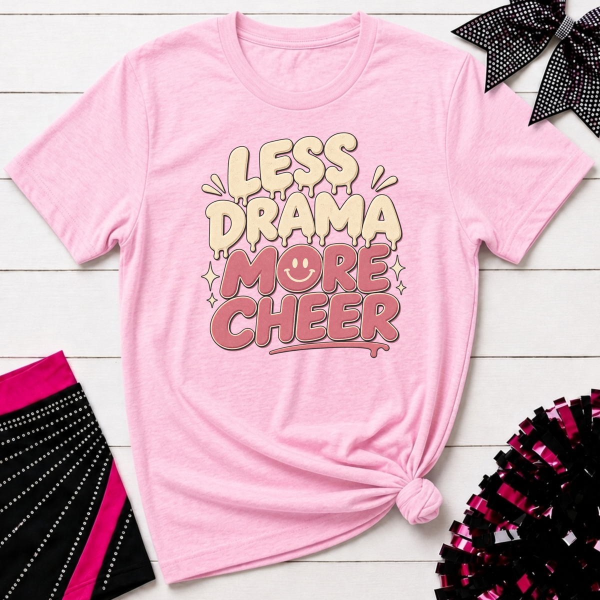 Less Drama More Cheer T-Shirt