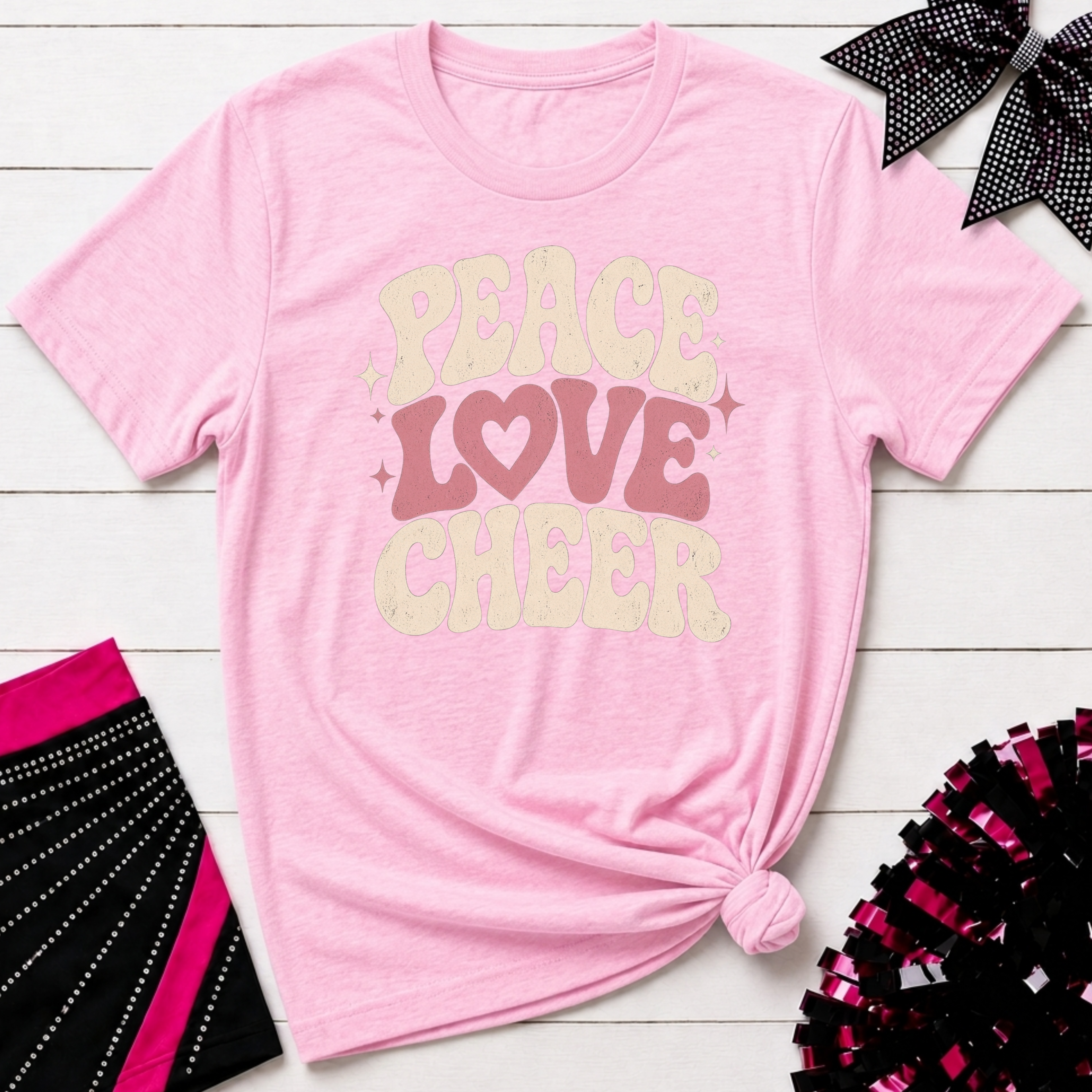 Peace Love Cheer T-Shirt