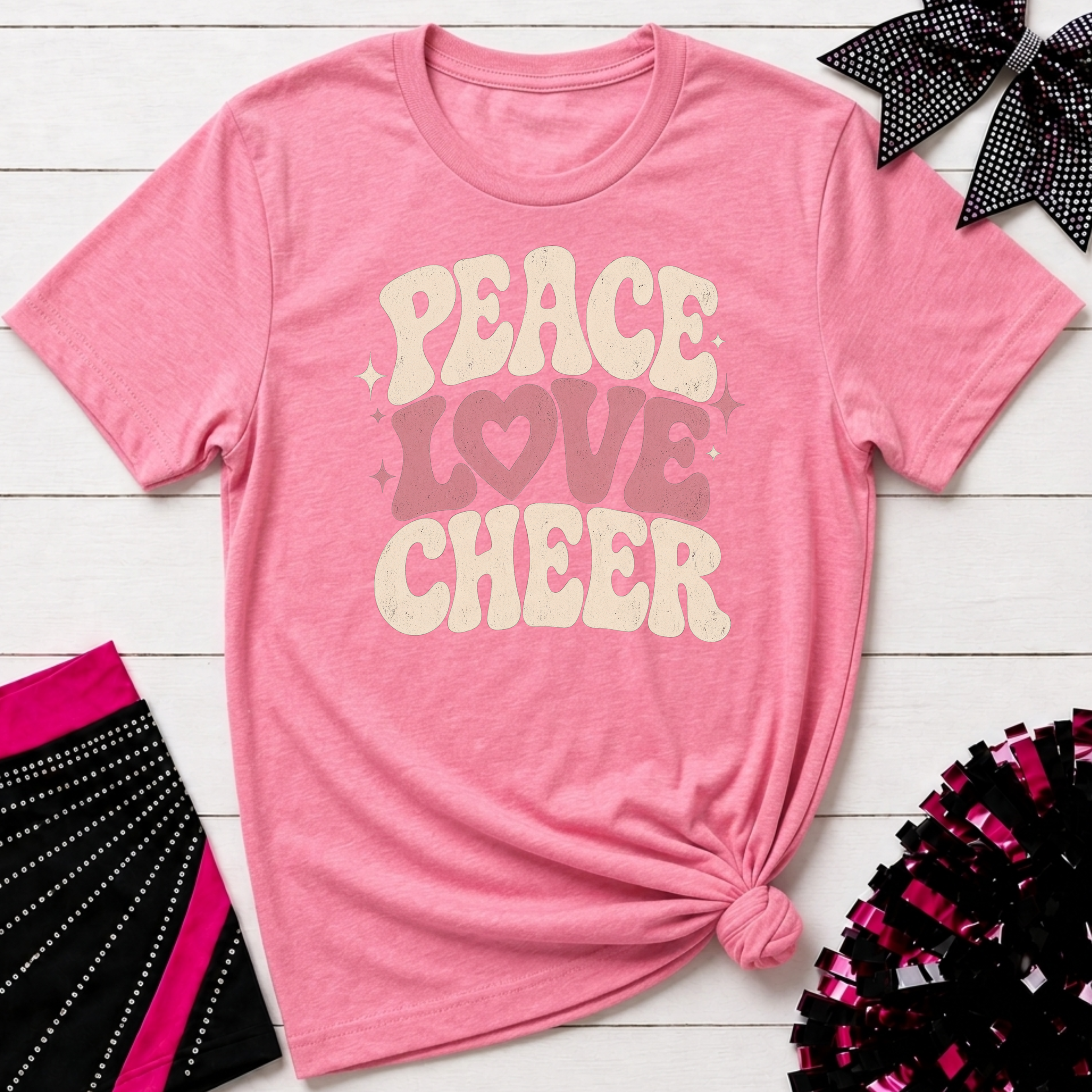 Peace Love Cheer T-Shirt