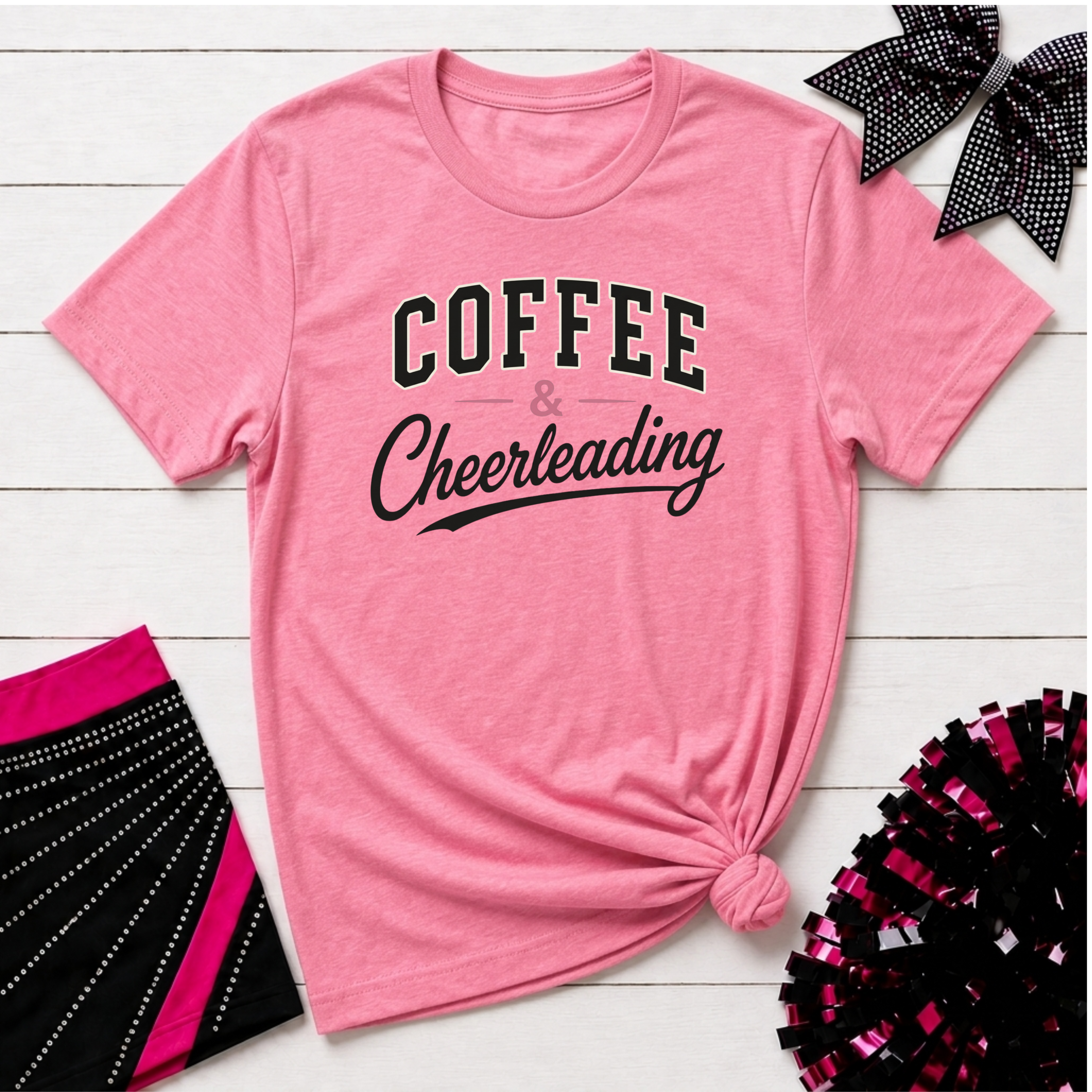 Coffee & Cheerleading T-Shirt