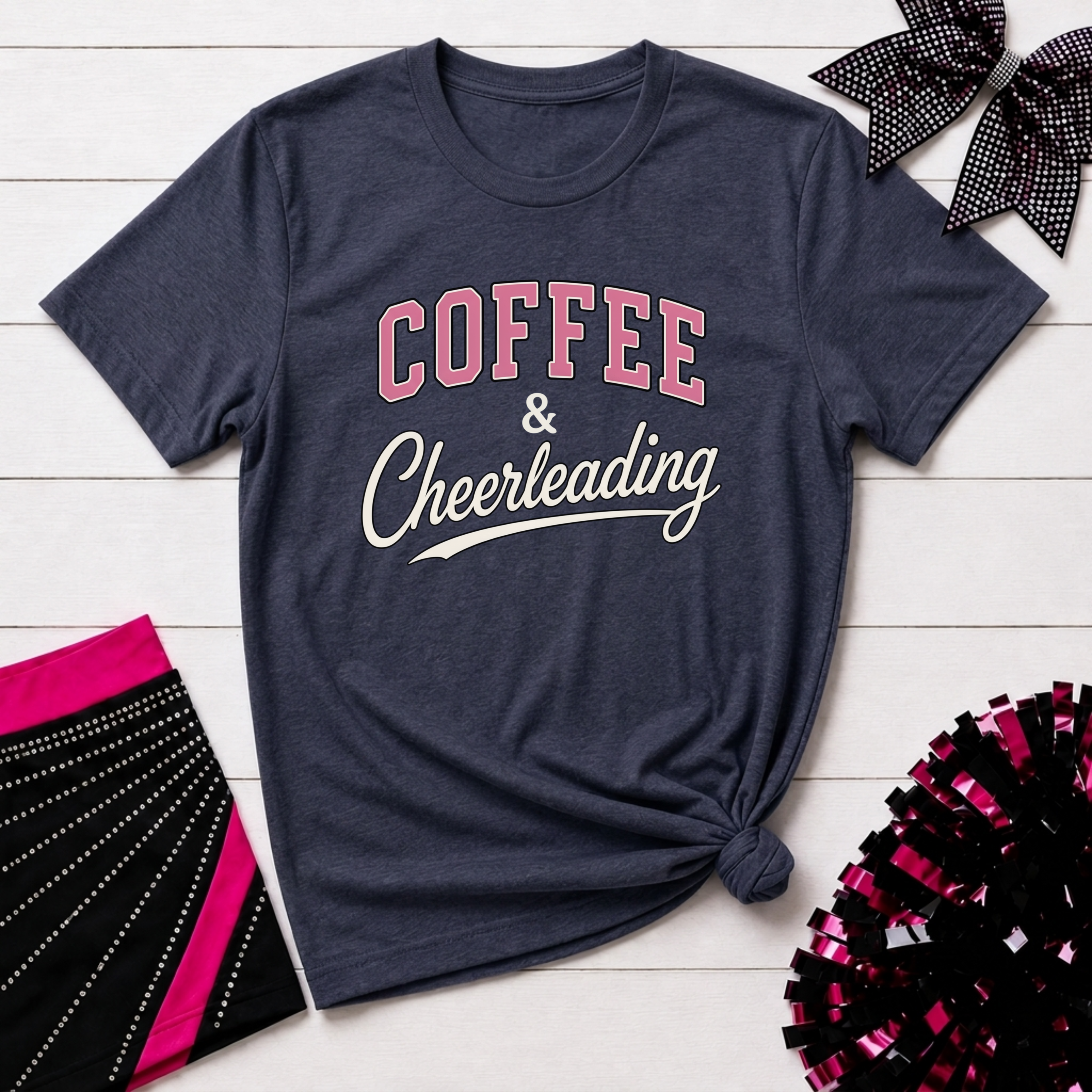 Coffee & Cheerleading T-Shirt