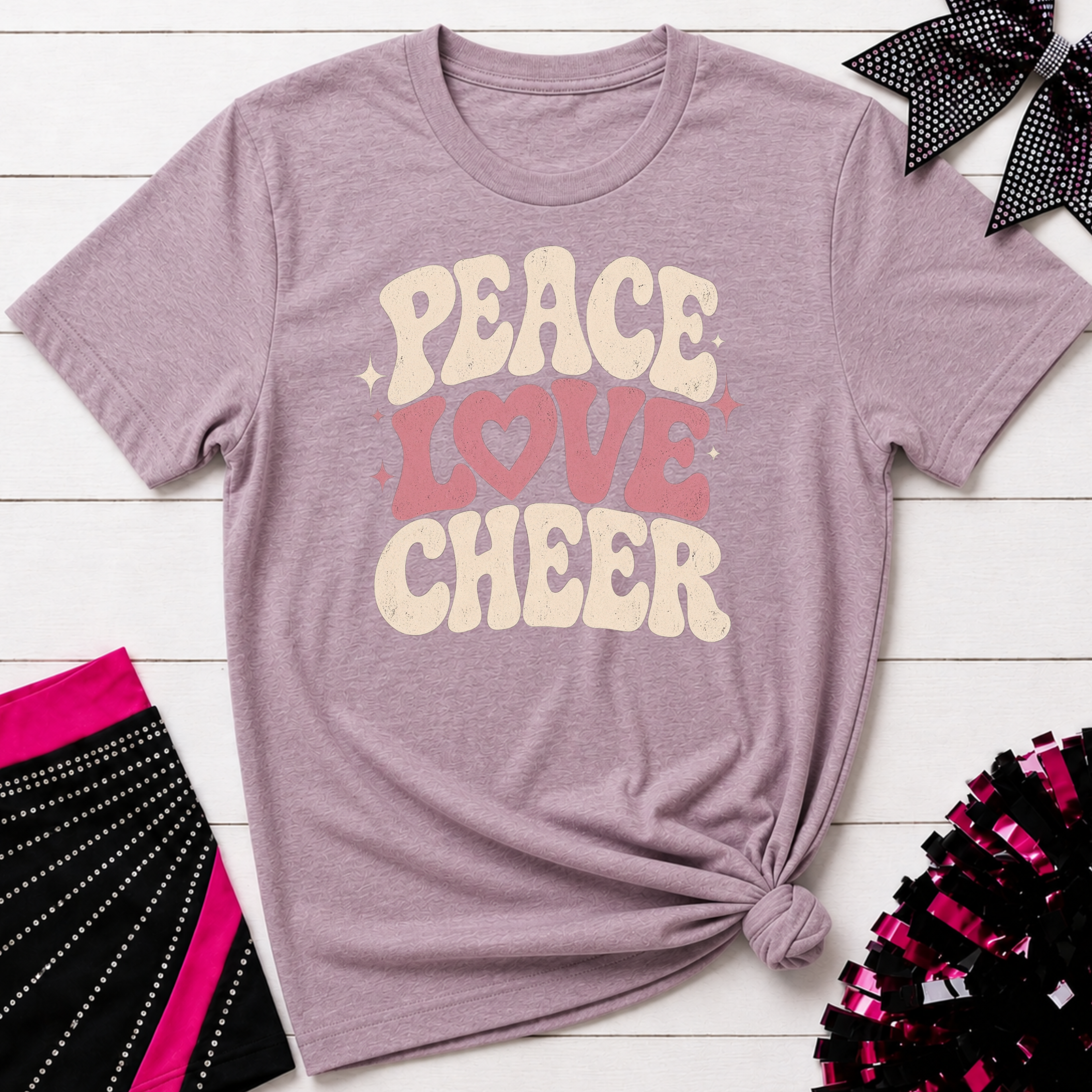 Peace Love Cheer T-Shirt