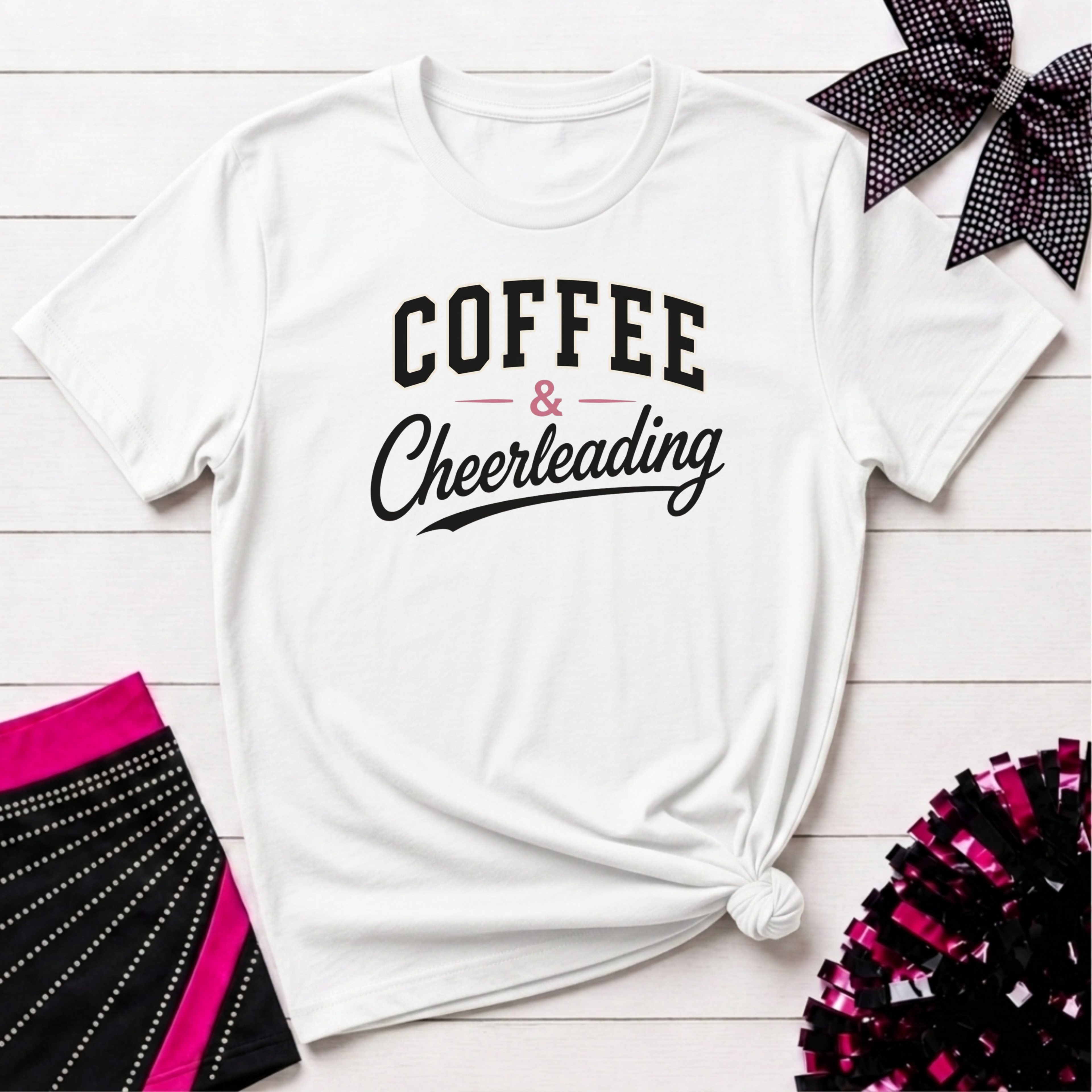 Coffee & Cheerleading T-Shirt