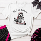 Off to Cheer Raccoon T-Shirt